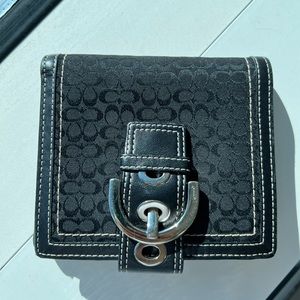 🖤SOLD🖤Y2K Vintage Coach Wallet Black